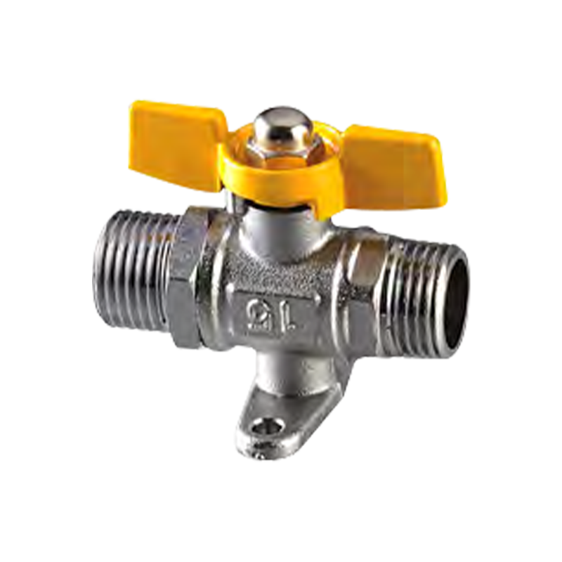 Dubbele externe draadkogelventiel met basis